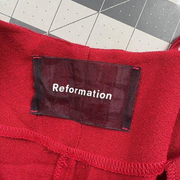 Reformation Red Slip Dress - Picture 4 of 5